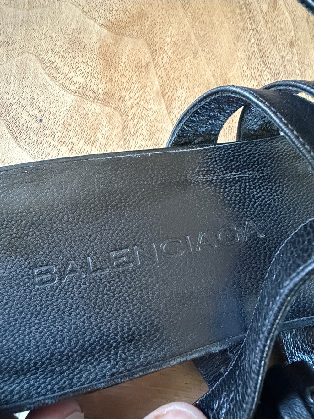 Balenciaga Black Leather Strappy Caged Fisherman Sandals Size 38.5 - Picture 2 of 9